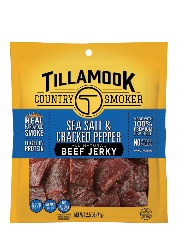 #144 Tillamook Sea Salt and Cracked Pepper Beef Jerky